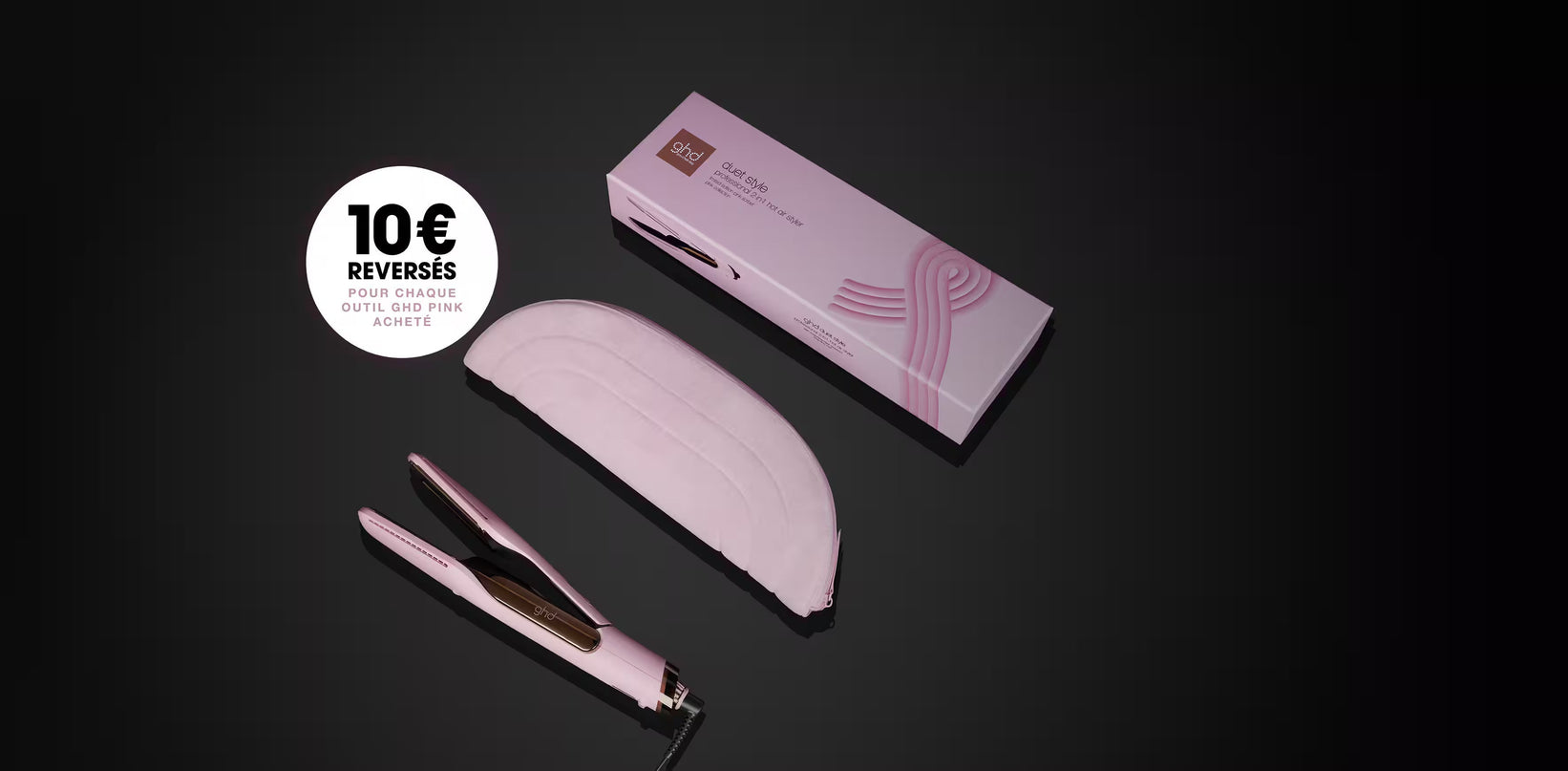 LISSEUR SÉCHANT DUET STYLE GHD ROSE CLAIR