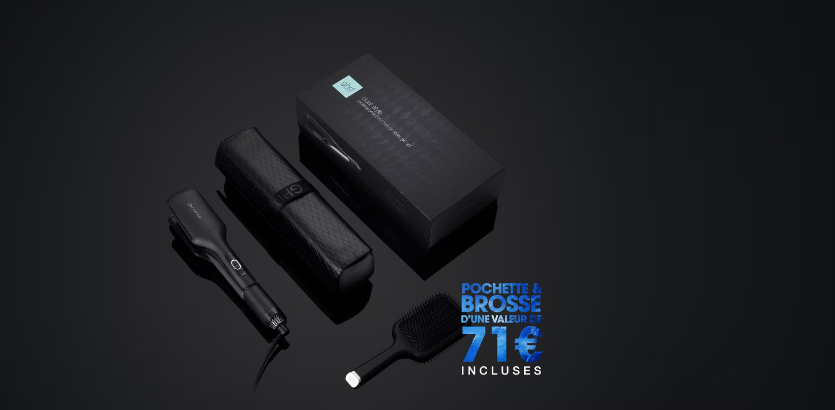 COFFRET LISSEUR SÉCHANT 2-EN-1 DUET STYLE GHD NOIR