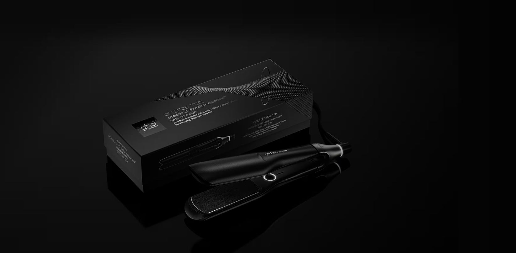 LISSEUR GHD CHRONOS MAX NOIR À PLAQUES LARGES (PLAQUES 43mm)