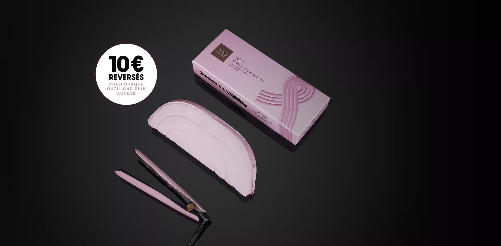 LISSEUR GHD GOLD - ROSE CLAIR (PLAQUES 26MM)