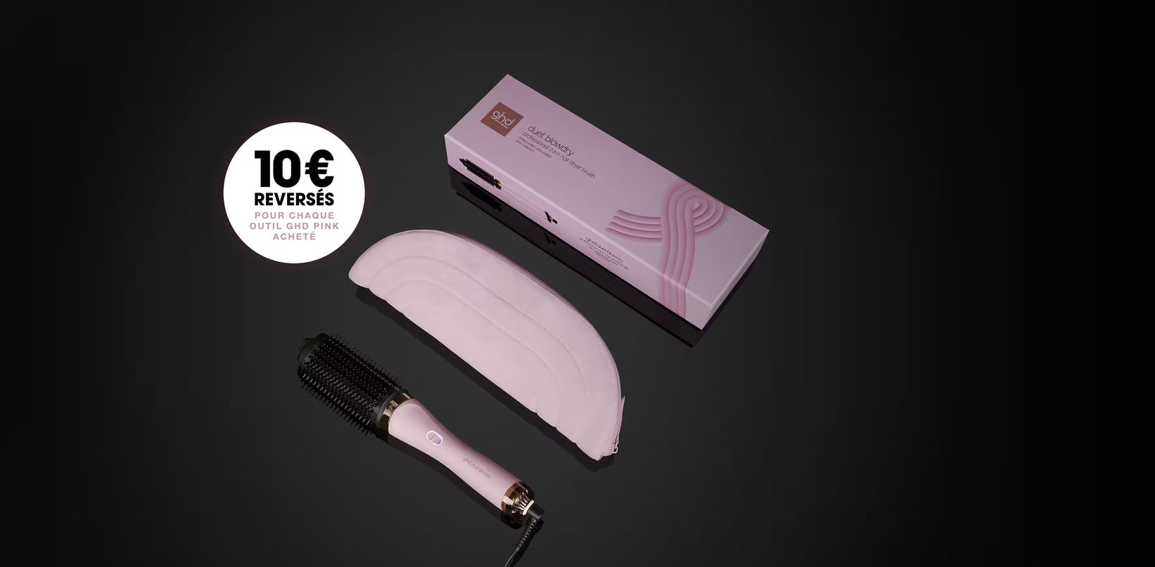 BROSSE SOUFFLANTE DUET BLOWDRY GHD ROSE CLAIR