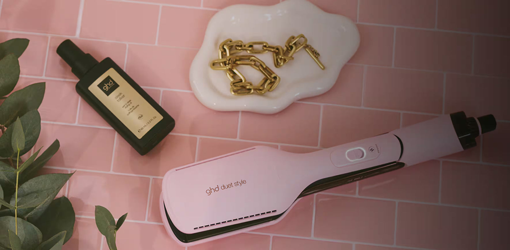 LISSEUR SÉCHANT DUET STYLE GHD ROSE CLAIR