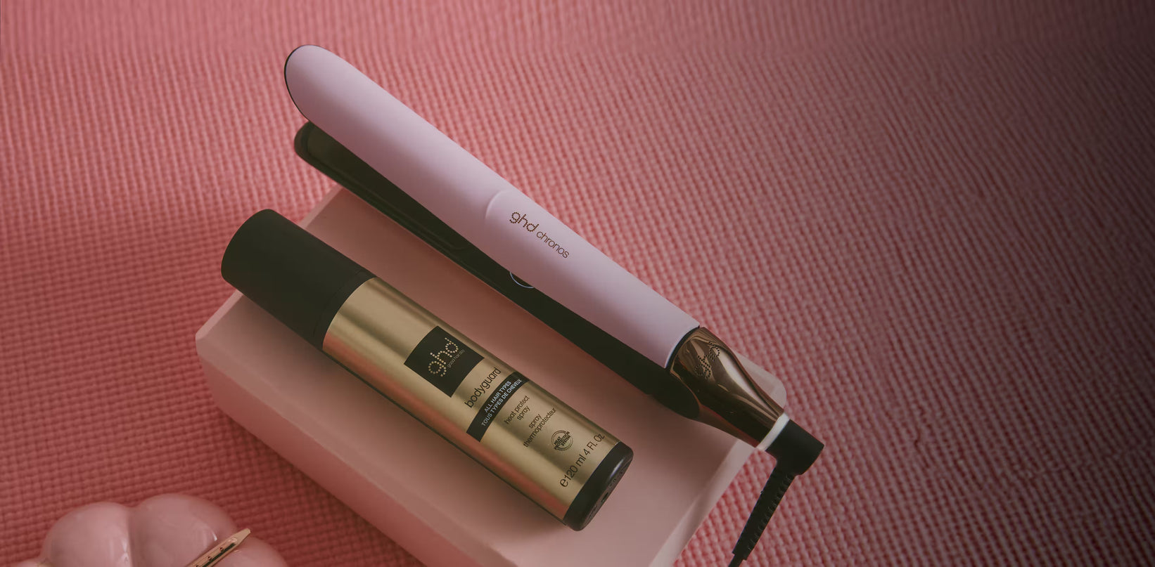 LISSEUR GHD CHRONOS - ROSE CLAIR À PLAQUES CLASSIQUES (26 mm)